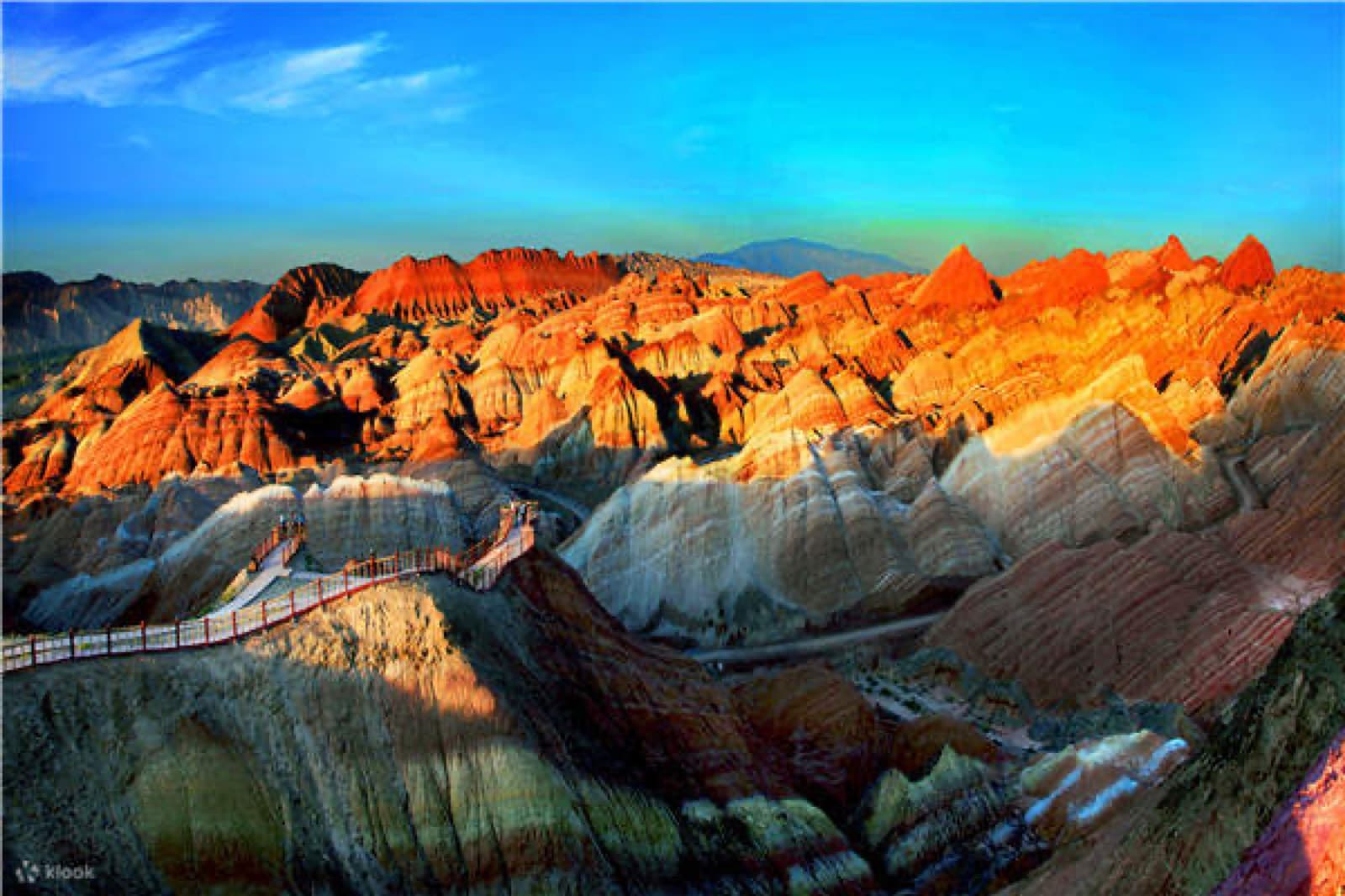 Zhangye Danxia vista principal